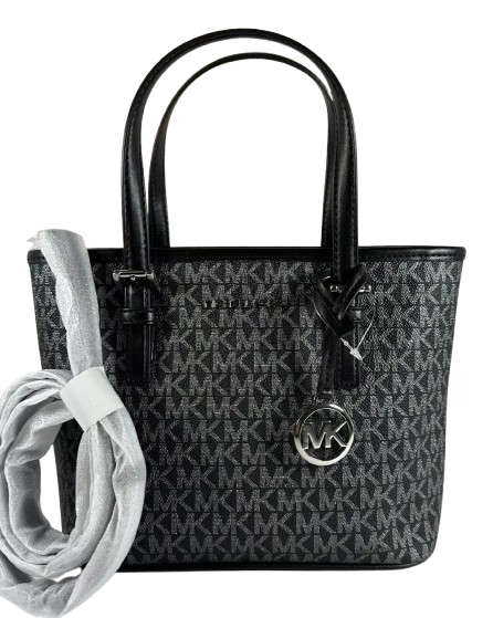 Michael Kors Jet Set Travel Carry All Convertible Top Zip Tote Bag