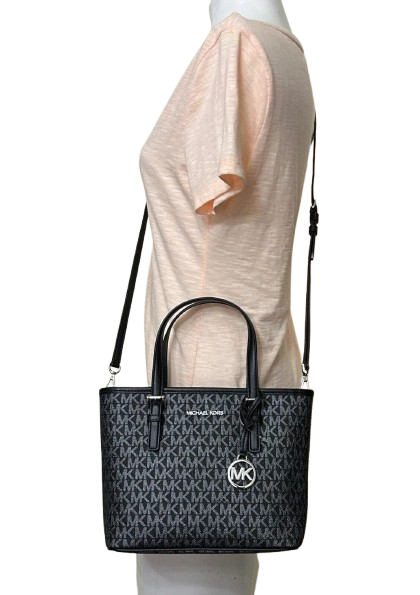 Michael Kors Jet Set Travel Carry All Convertible Top Zip Tote Bag