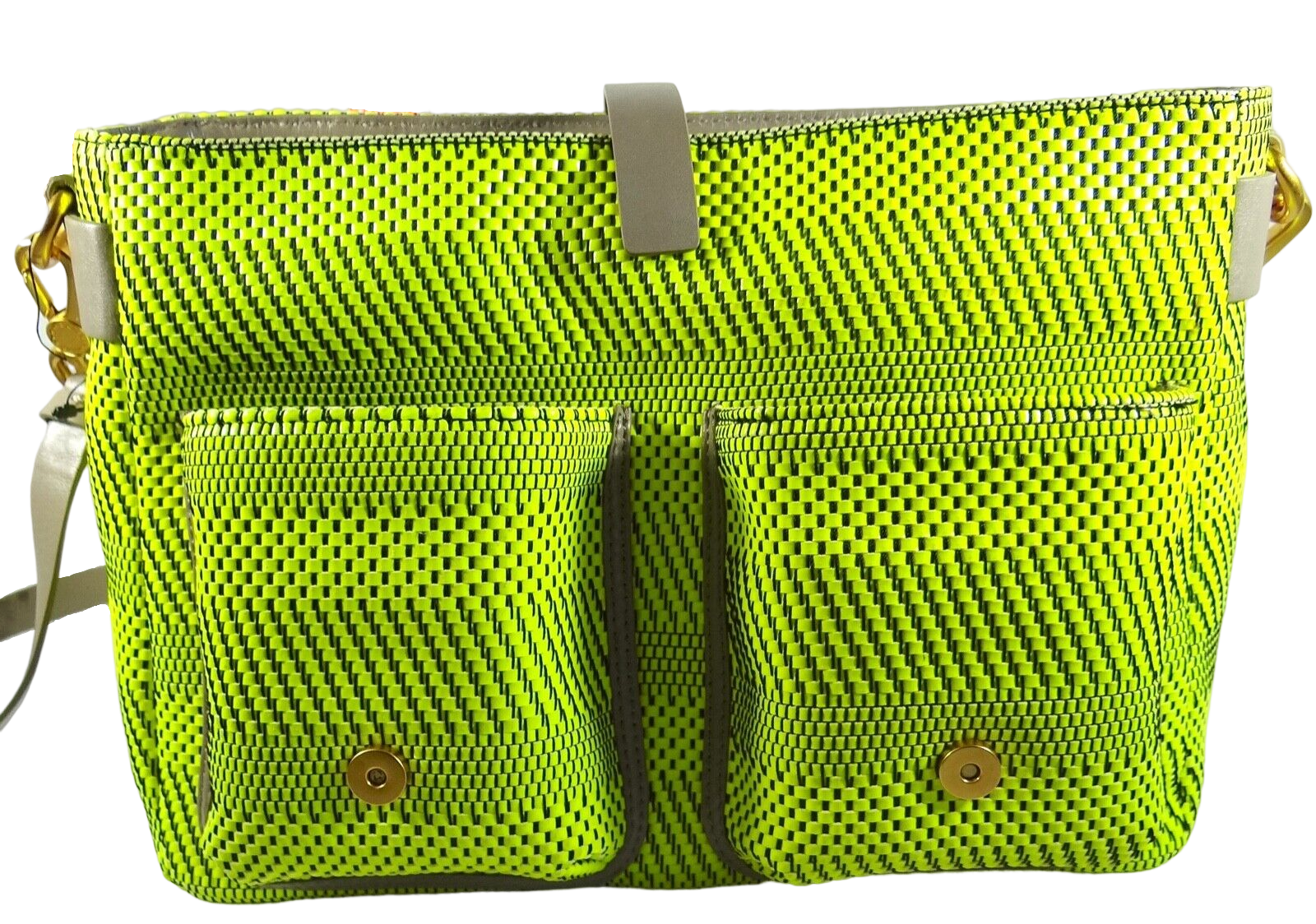 Marc Jacobs Women's Woven Leather Top Handle Messenger Bag