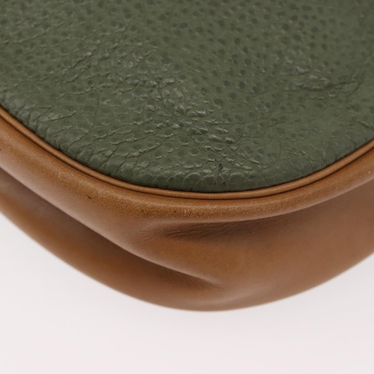Christian Dior Cd Shoulder Bag Leather Green Leather Shoulder Bag Bag (Pre-Owned)