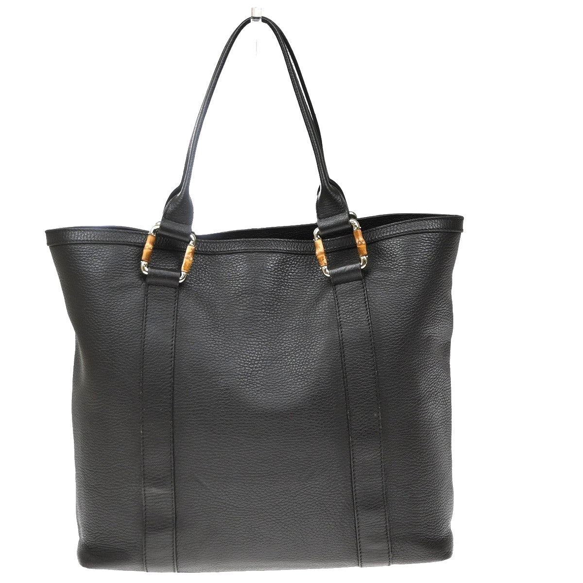Gucci Bamboo Shopper Leather Brown Leather Tote Bag Bag (Pre-Owned)