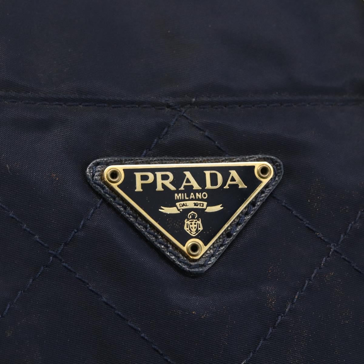 Prada Re-Edition 1995 Chain Quilted Re-Nylon Navy Nylon Tote Bag Bag (Pre-Owned)
