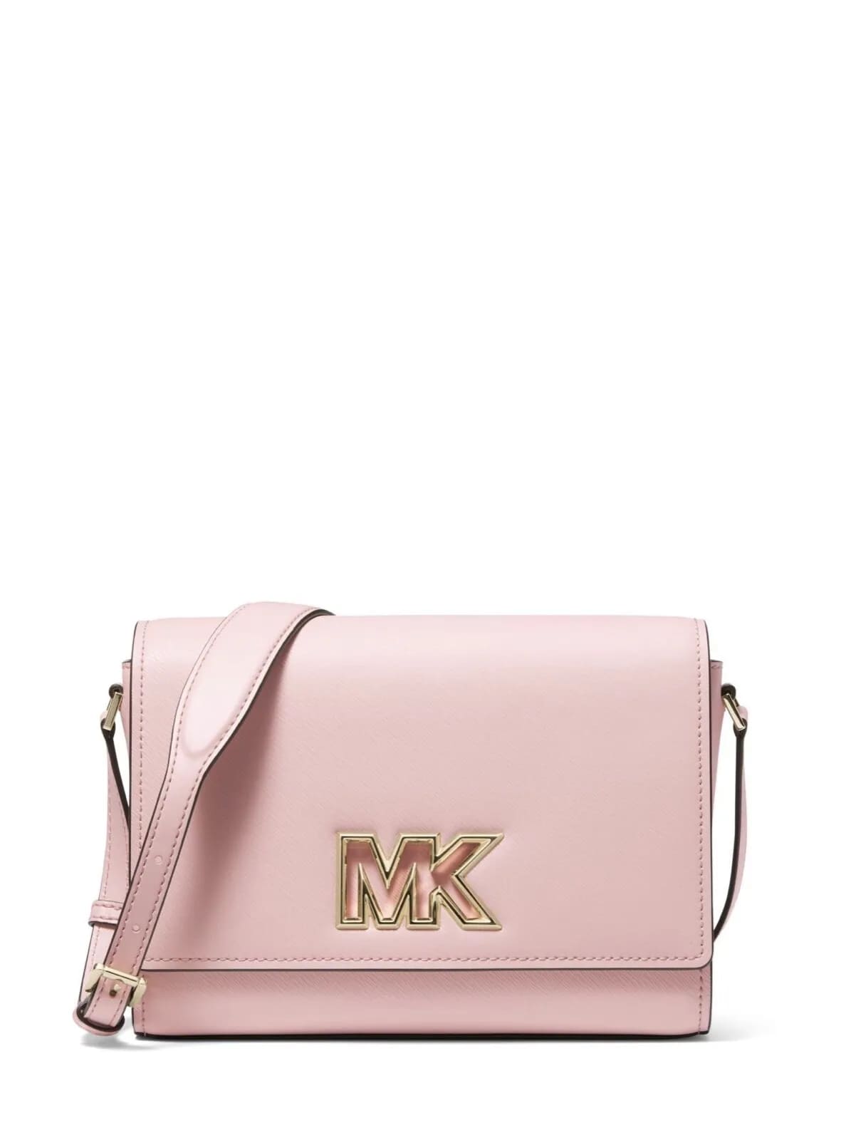 Michael Kors MIMI Medium leather MK Signature LOGO Flap Messenger Crossbody Bag