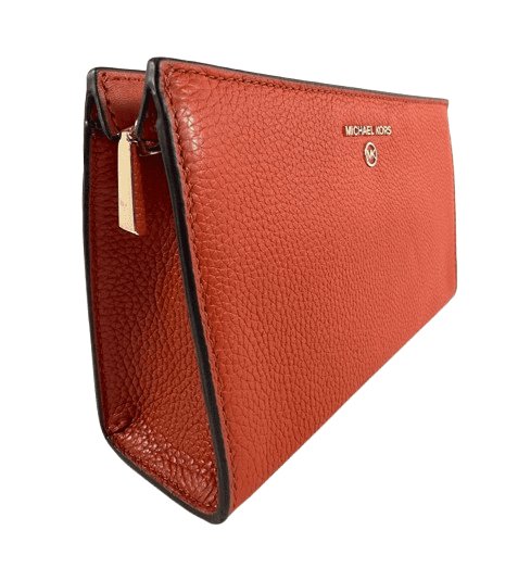 Michael Kors Valerie Medium Pebbled Leather Crossbody Clutch Bag
