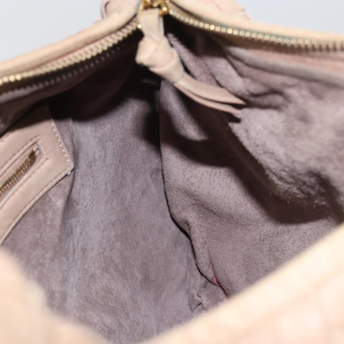 Bottega Veneta Veneta Hobo Intrecciato Nappa Beige Leather Shoulder Bag Bag (Pre-Owned)