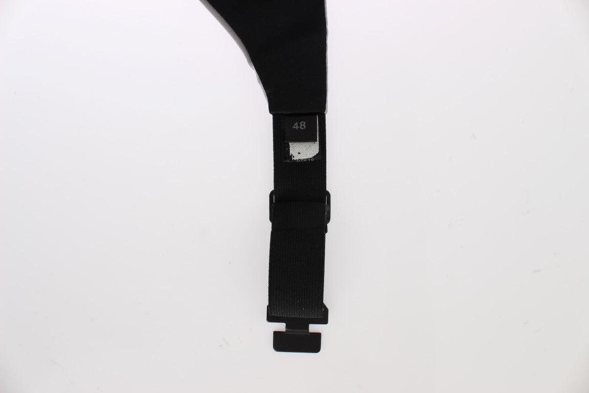 Dolce & Gabbana Gray Waist Belt Silk Men's Cummerbund