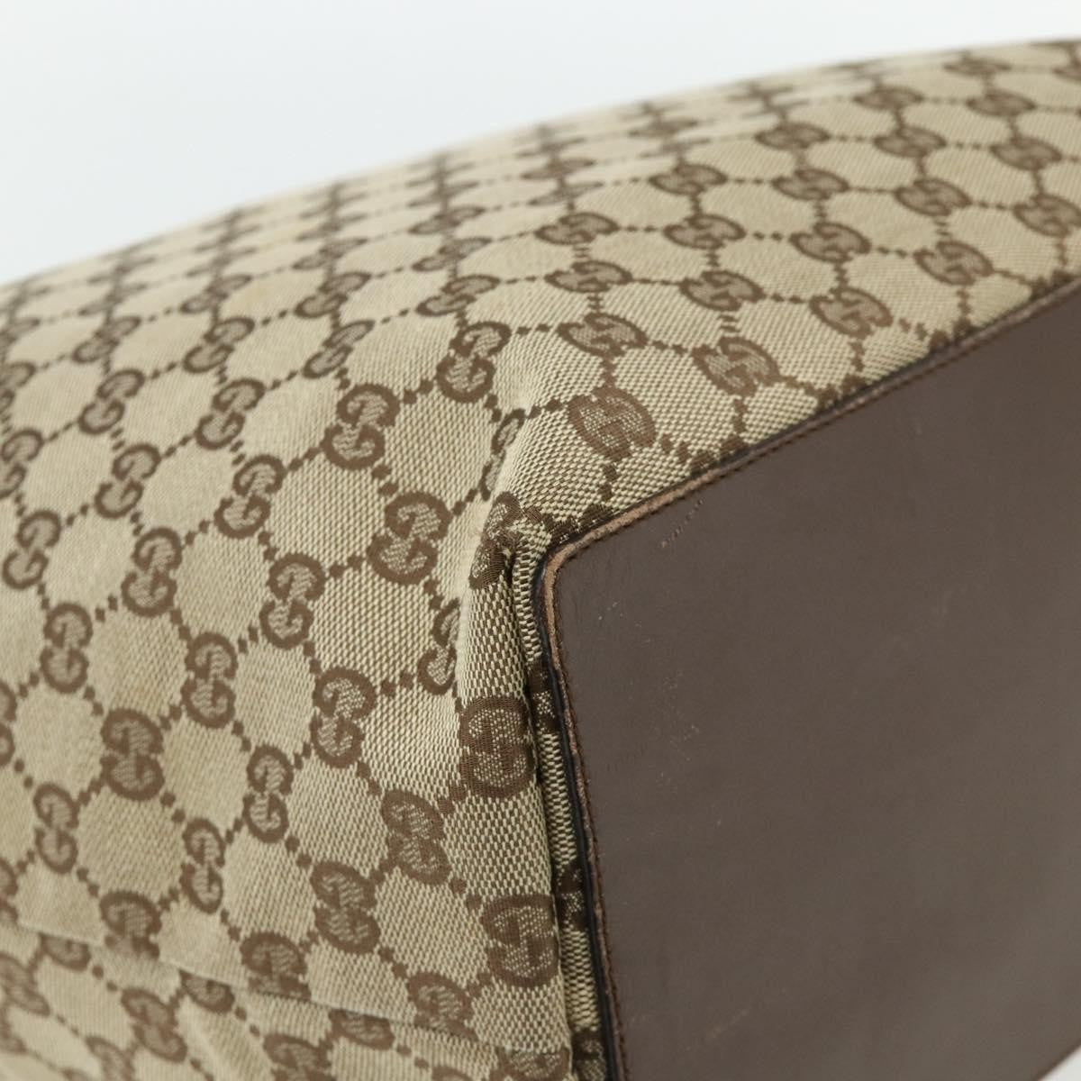 Gucci Vertical Tote Gg Canvas Beige Canvas Tote Bag Bag (Pre-Owned)