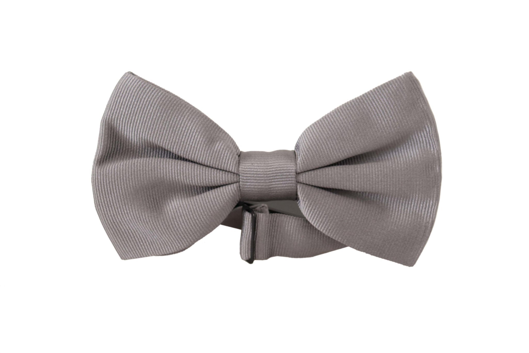 Dolce & Gabbana Black Silk Patterned Adjustable Neck Men Papillon Bow Tie
