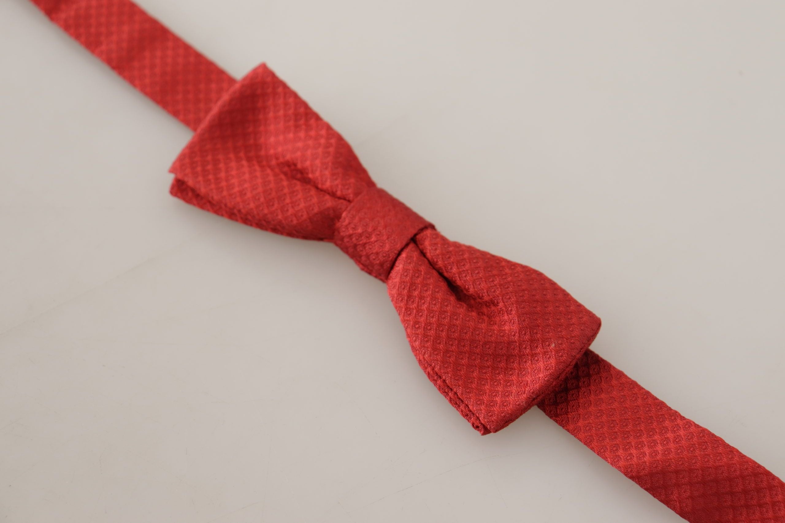 Dolce & Gabbana Red 100% Silk Adjustable Neck Papillon Men's Tie