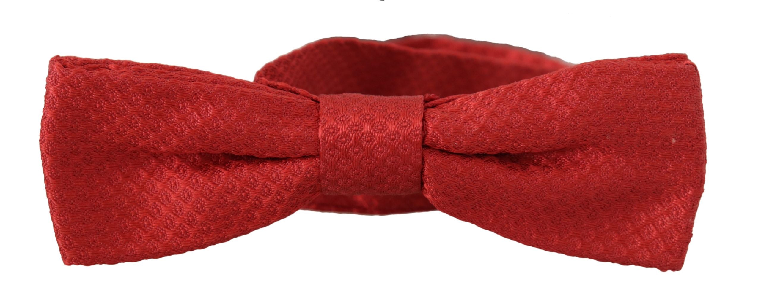 Dolce & Gabbana Red 100% Silk Adjustable Neck Papillon Men's Tie