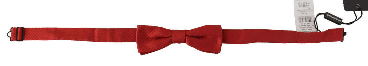 Dolce & Gabbana Red 100% Silk Adjustable Neck Papillon Men's Tie