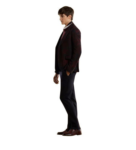 Gucci Men's Multi-Color Runway Sketch-Printed Flannel Dandy Jacket
