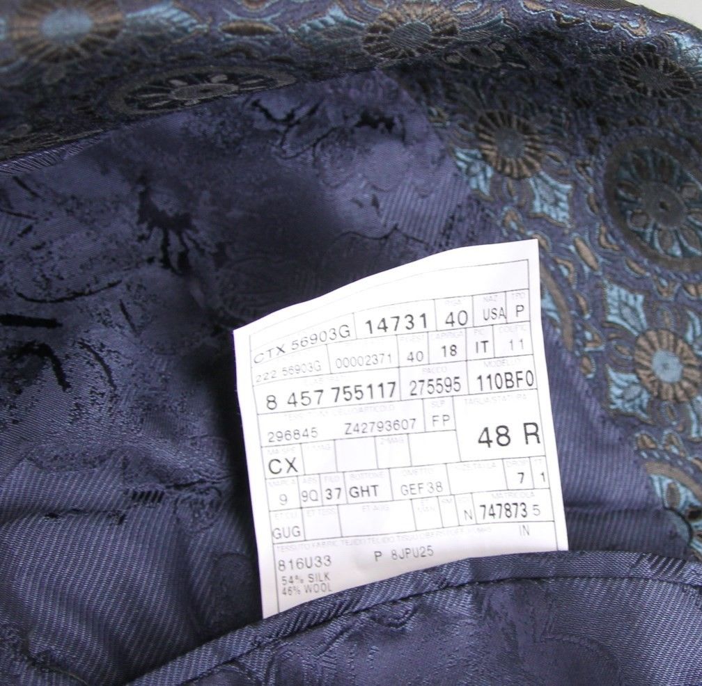 Gucci Men's Blue Floral Rose Window Jacquard Dandy Jacket