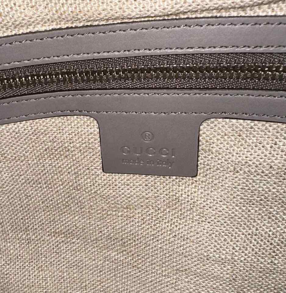 Gucci Duilio Brogue Zip Around Leather Clutch Bag (Pre-Owned)