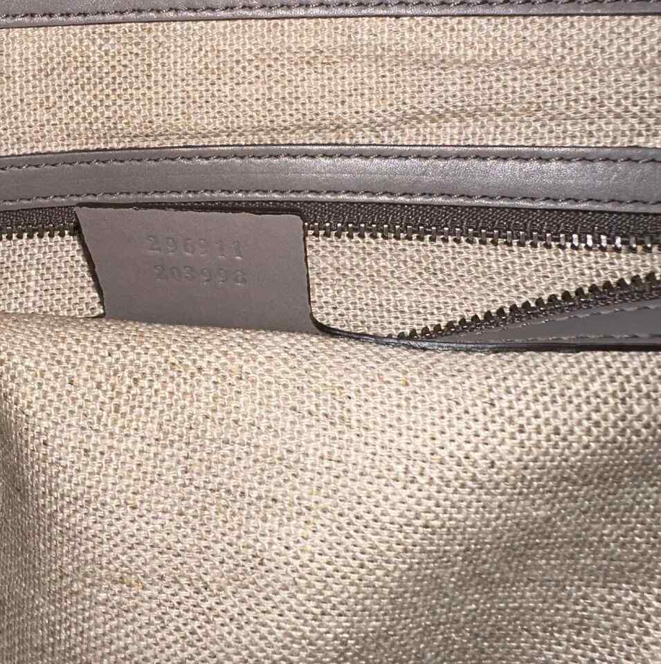 Gucci Duilio Brogue Zip Around Leather Clutch Bag (Pre-Owned)