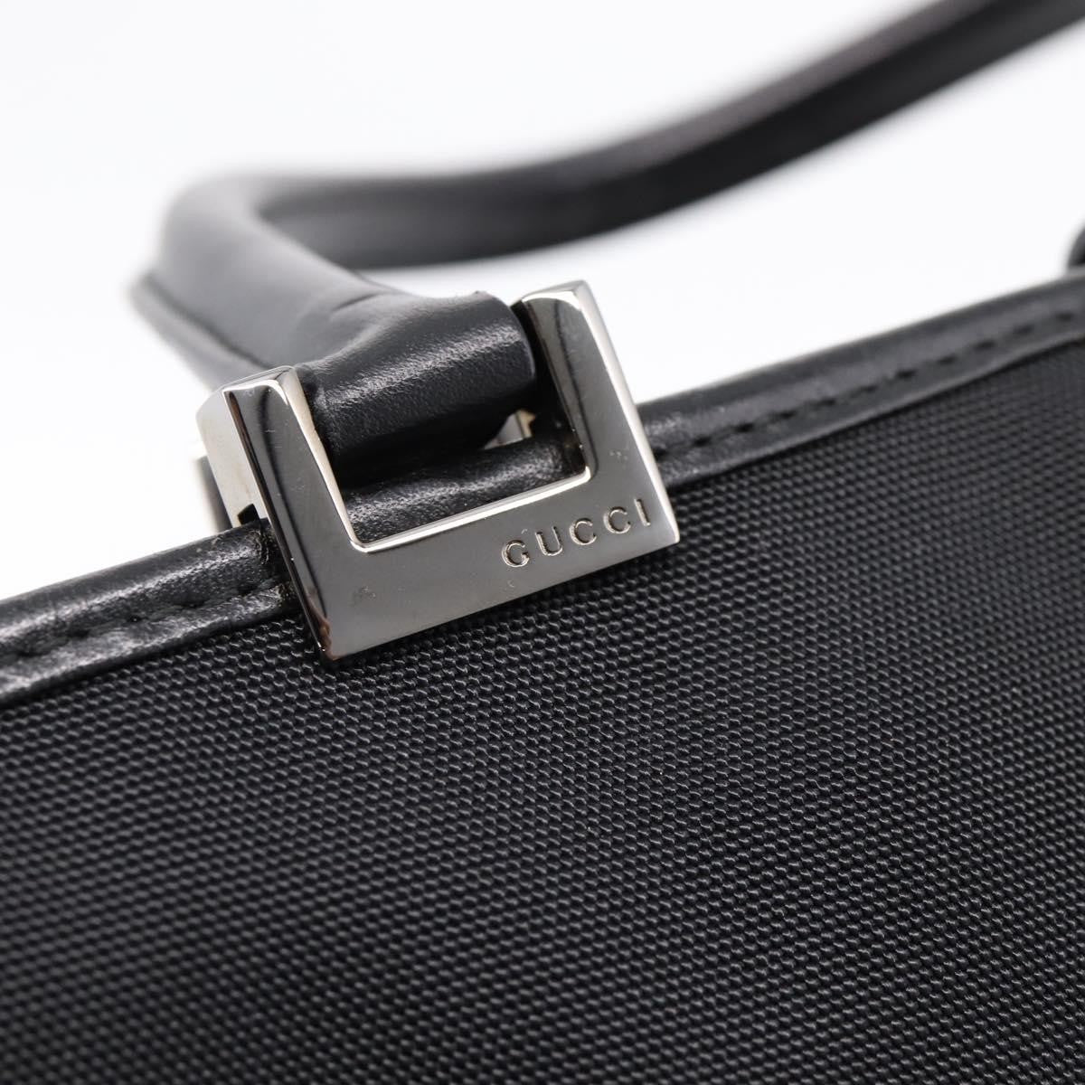 Gucci Jackie Canvas Black Canvas Tote Bag Bag (Pre-Owned)