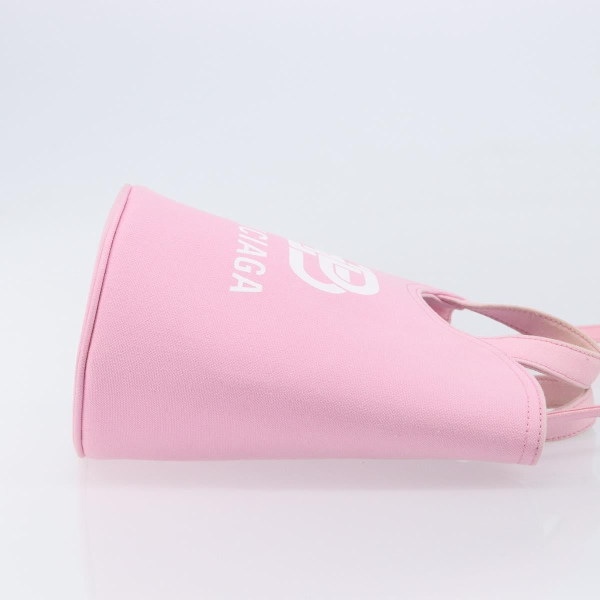 Balenciaga Wave Bucket Printed Canvas Pink Canvas Tote Bag Bag (Pre-Owned)