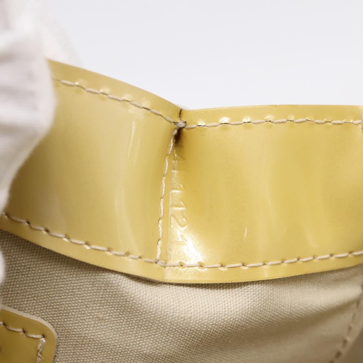 Louis Vuitton Wilshire Monogram Vernis Yellow Patent_Leather Handbag (Pre-Owned)