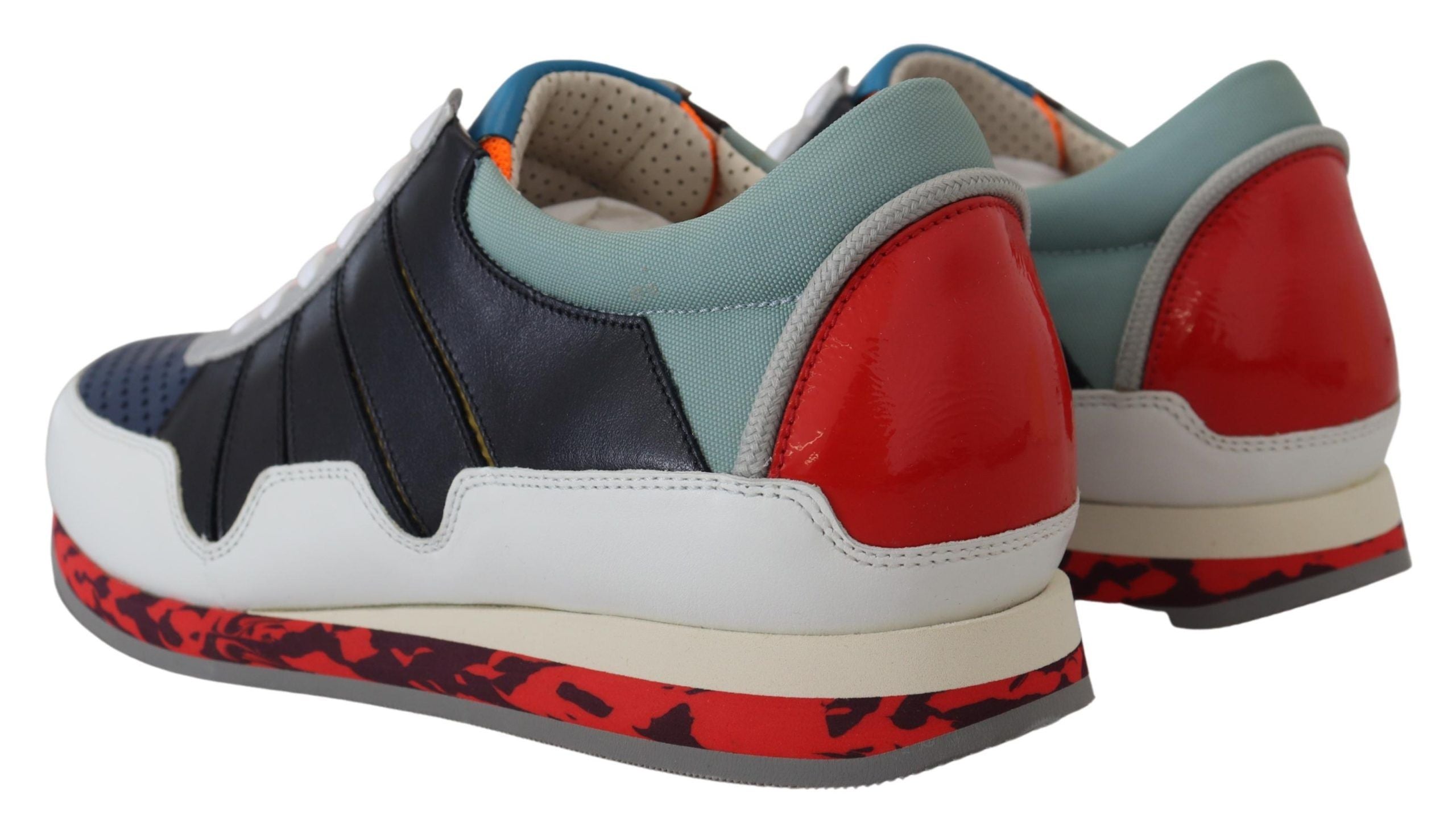 Dolce & Gabbana Multicolor Leather Sport Low Top Men's Sneakers