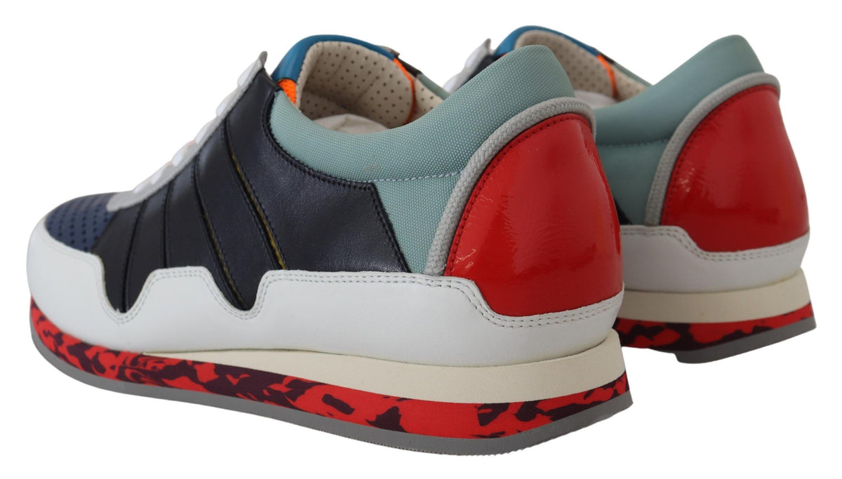Dolce & Gabbana Multicolor Leather Sport Low Top Men's Sneakers