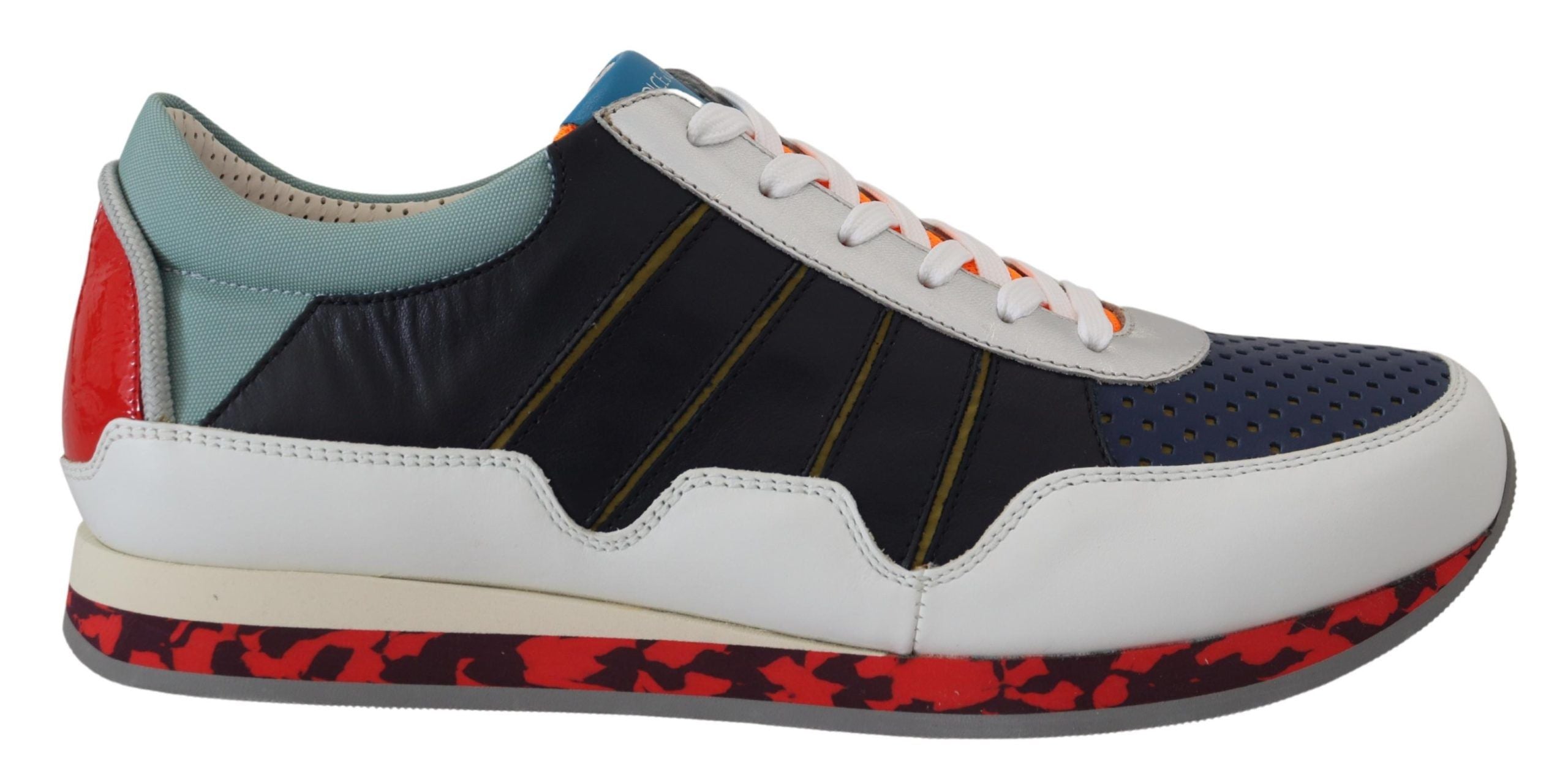 Dolce & Gabbana Multicolor Leather Sport Low Top Men's Sneakers