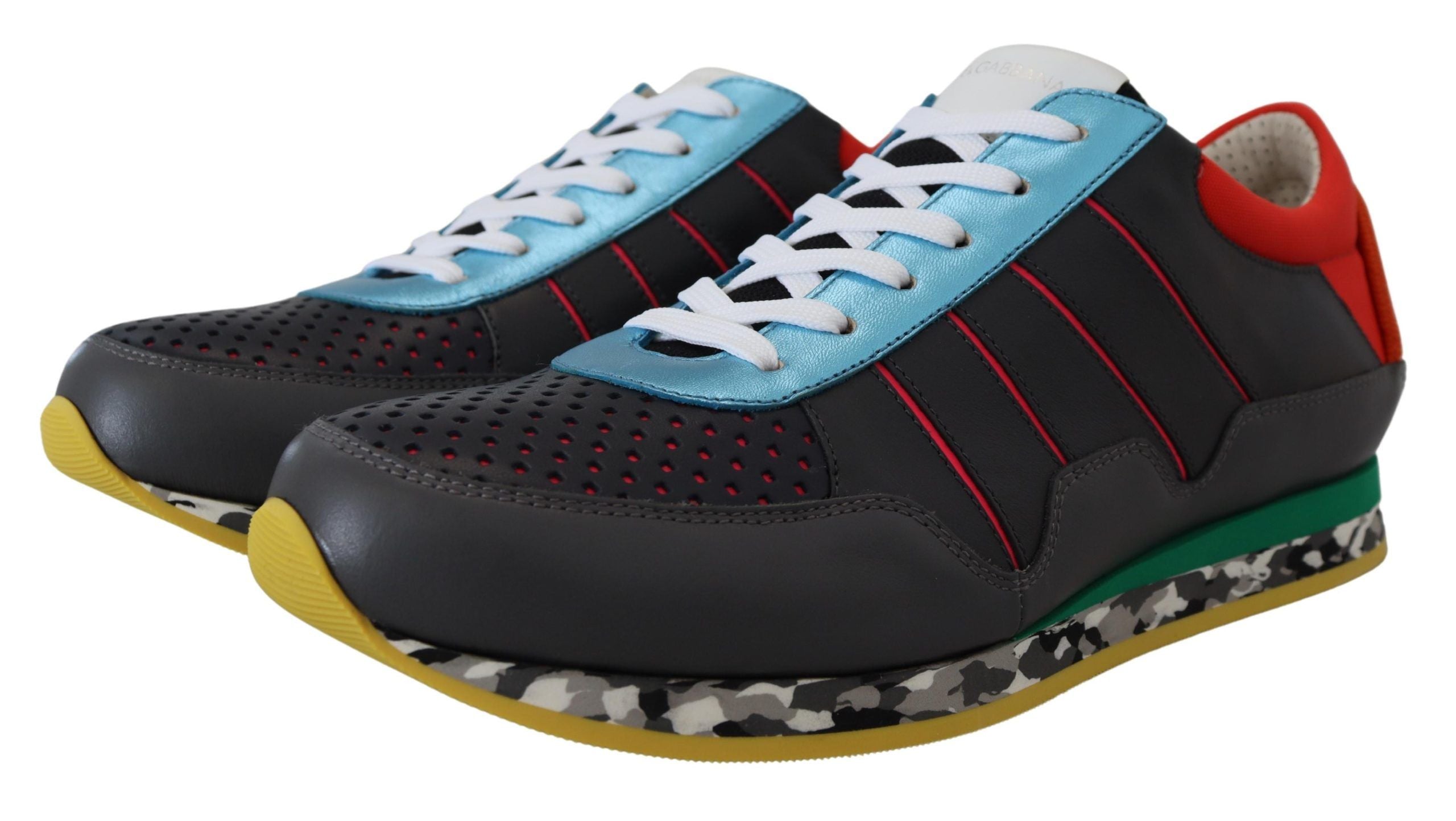 Dolce & Gabbana Multicolor Sport Low Top Shoes Men's Sneakers