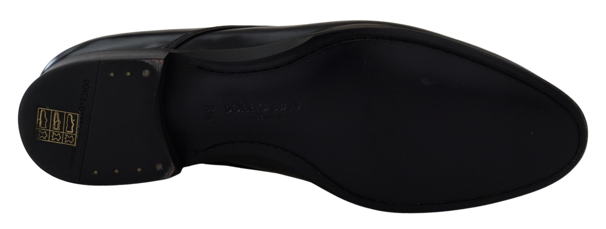 Dolce & Gabbana Black Leather Formal Dress Men's Shoes