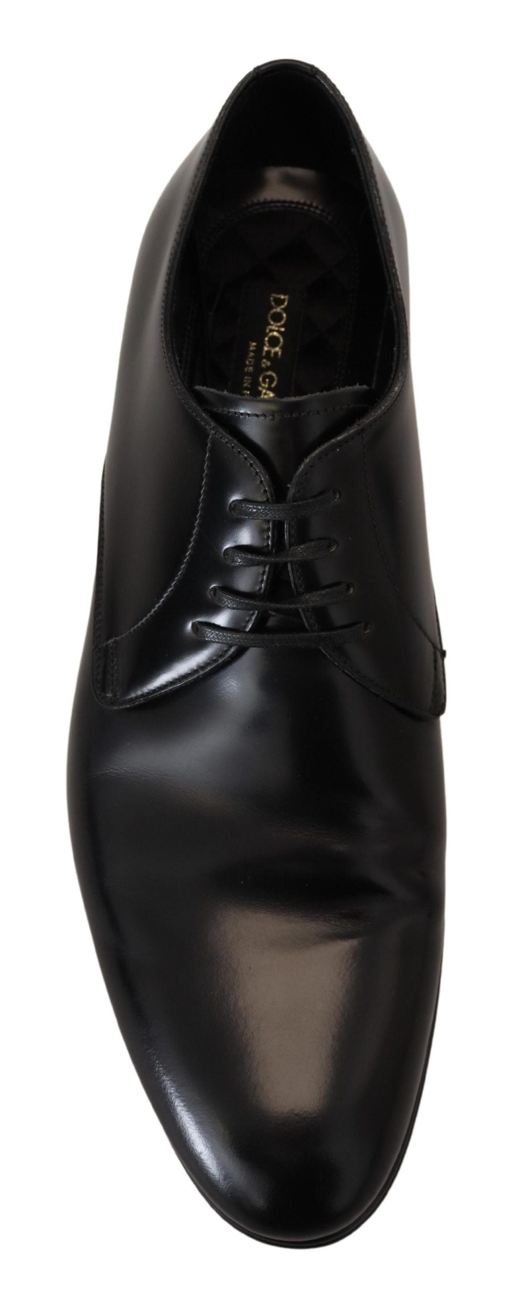 Dolce & Gabbana Black Leather Formal Dress Men's Shoes