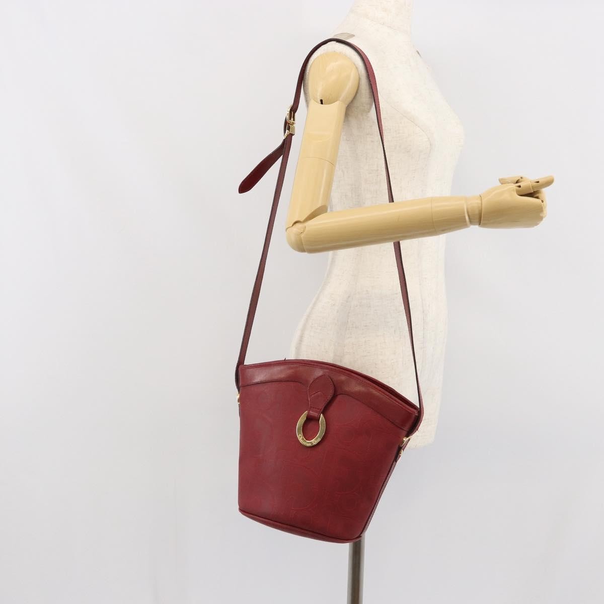 Christian Dior Vintage Trotter Canvas Red Canvas Shoulder Bag Bag (Pre-Owned)