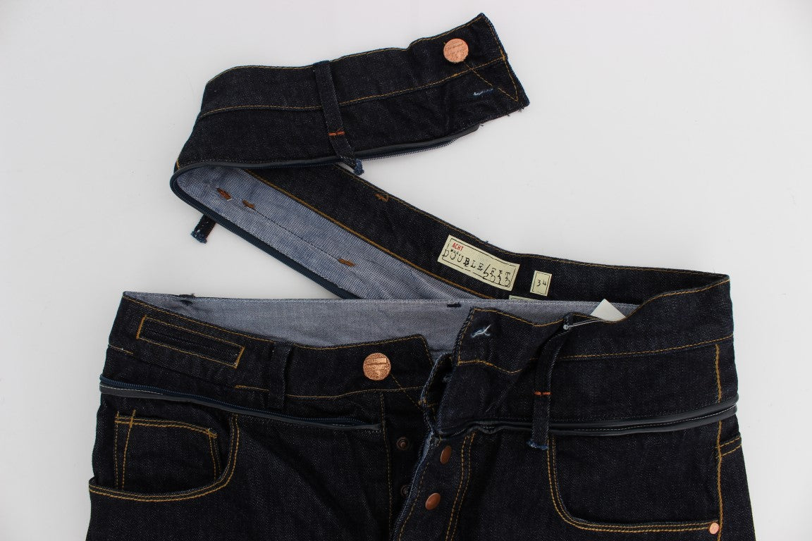 Acht Blue Cotton Regular Straight Fit Men's Jeans