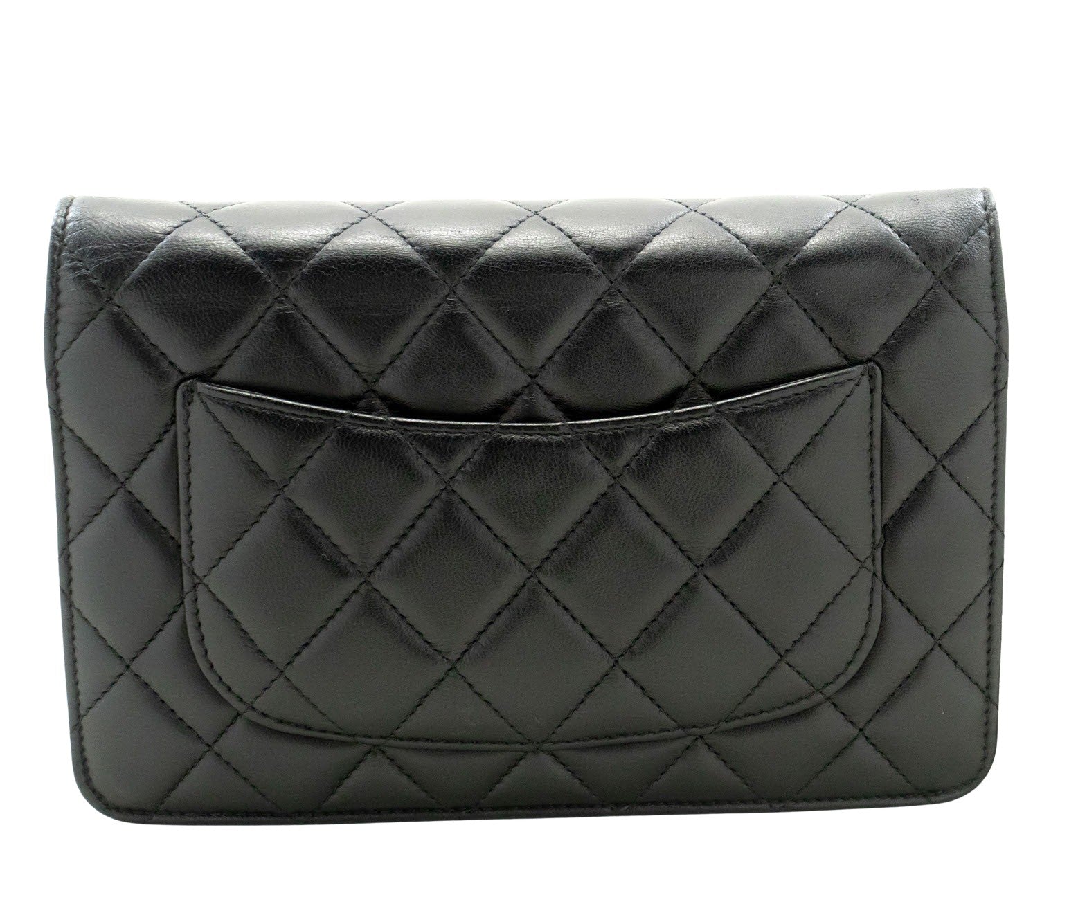 Chanel Black Leather Shoulder Bag (Pre-Owned)