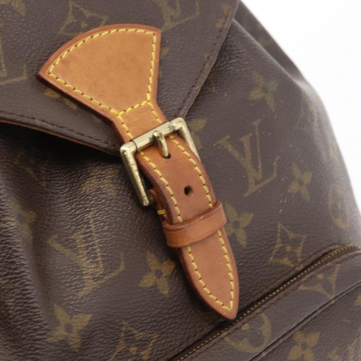Louis Vuitton Vintage Montsouris Monogram Canvas Brown Canvas Backpack Bag (Pre-Owned)