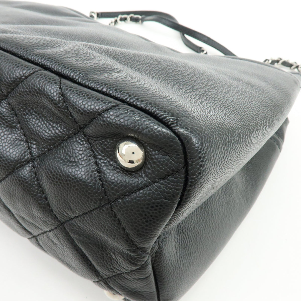 Chanel Timeless Cc Soft Caviar Black Leather Tote Bag Bag (Pre-Owned)