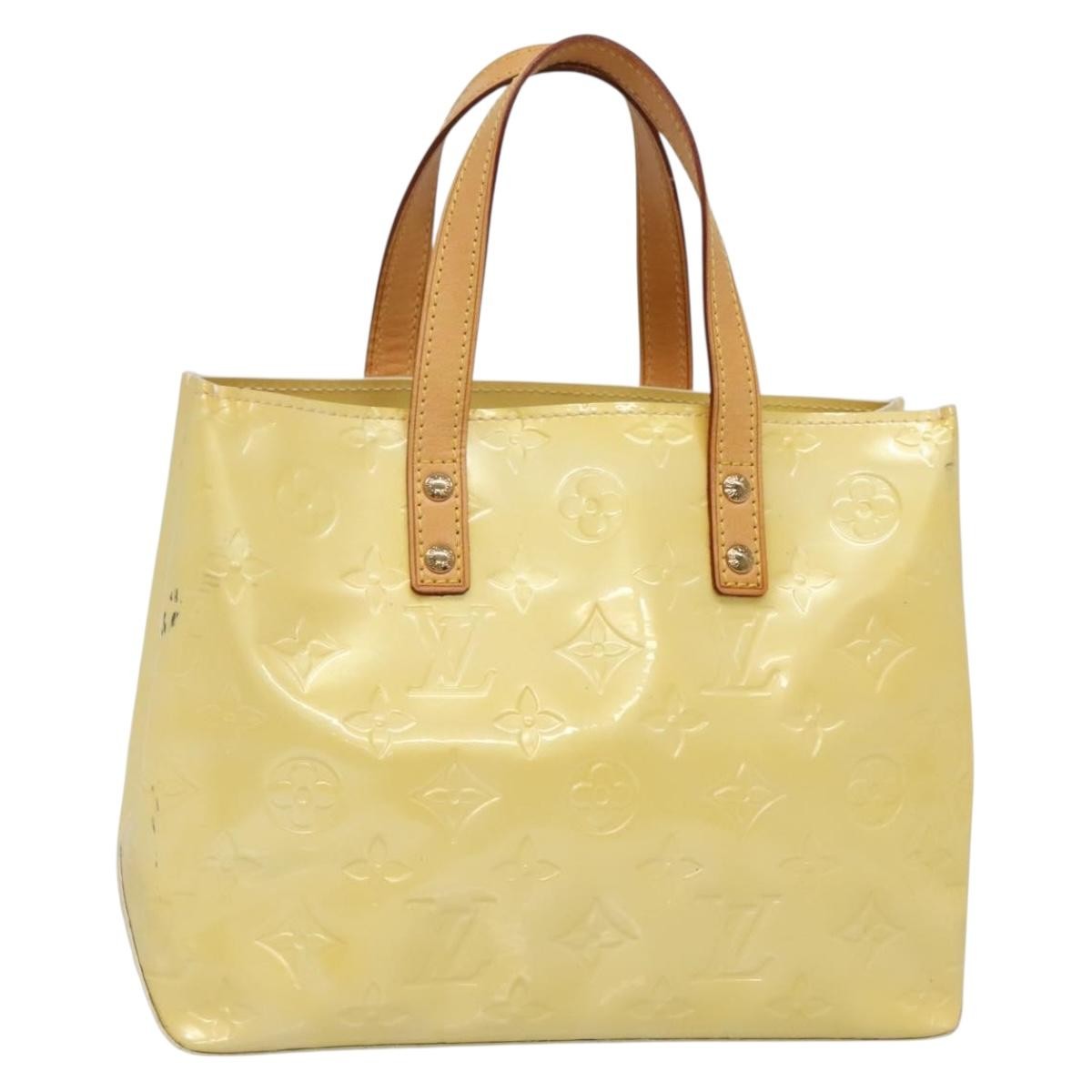 Louis Vuitton Reade Monogram Vernis Ecru Patent_Leather Bag (Pre-Owned)