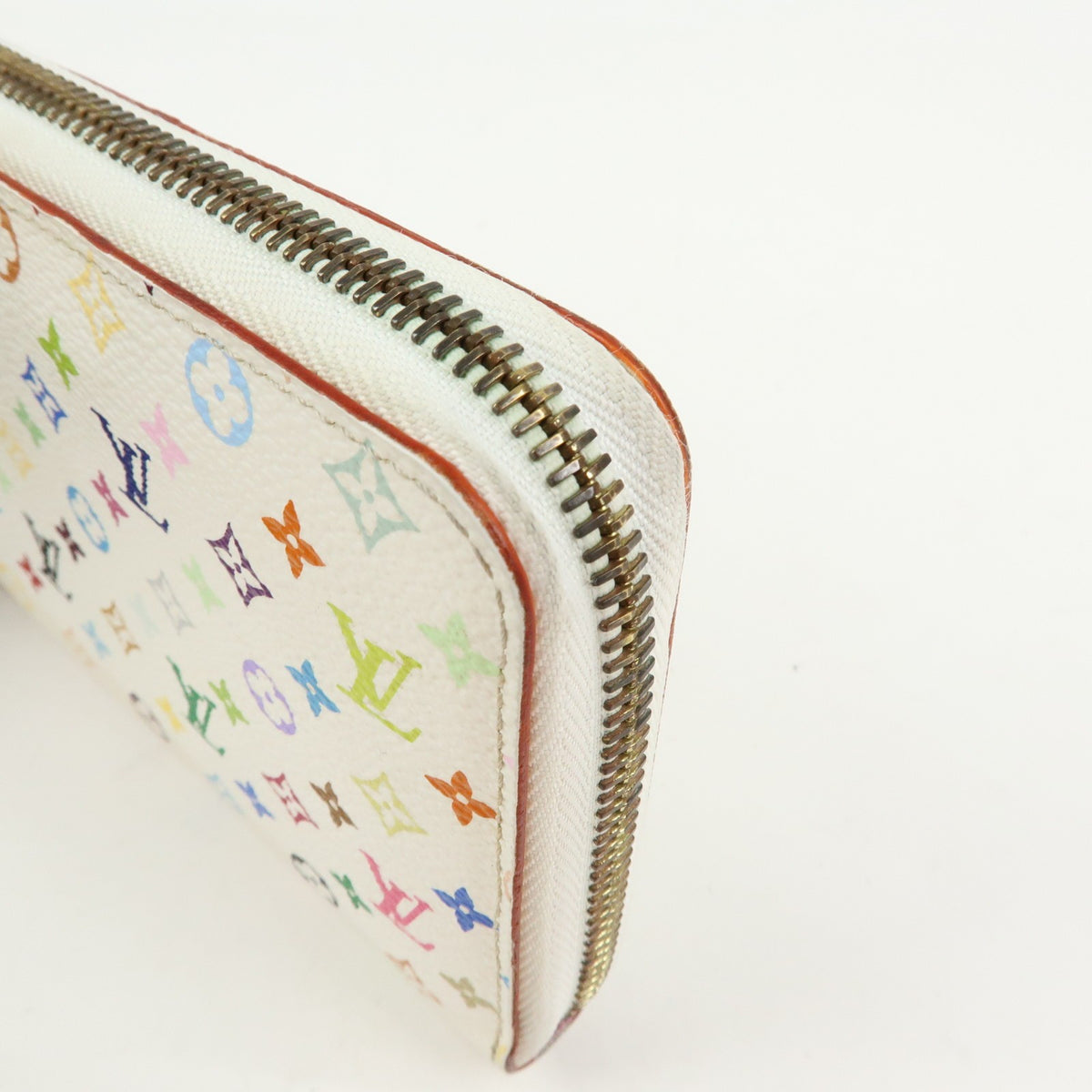 Louis Vuitton Zippy Monogram Multicolor White Canvas Wallets Accessory (Pre-Owned)