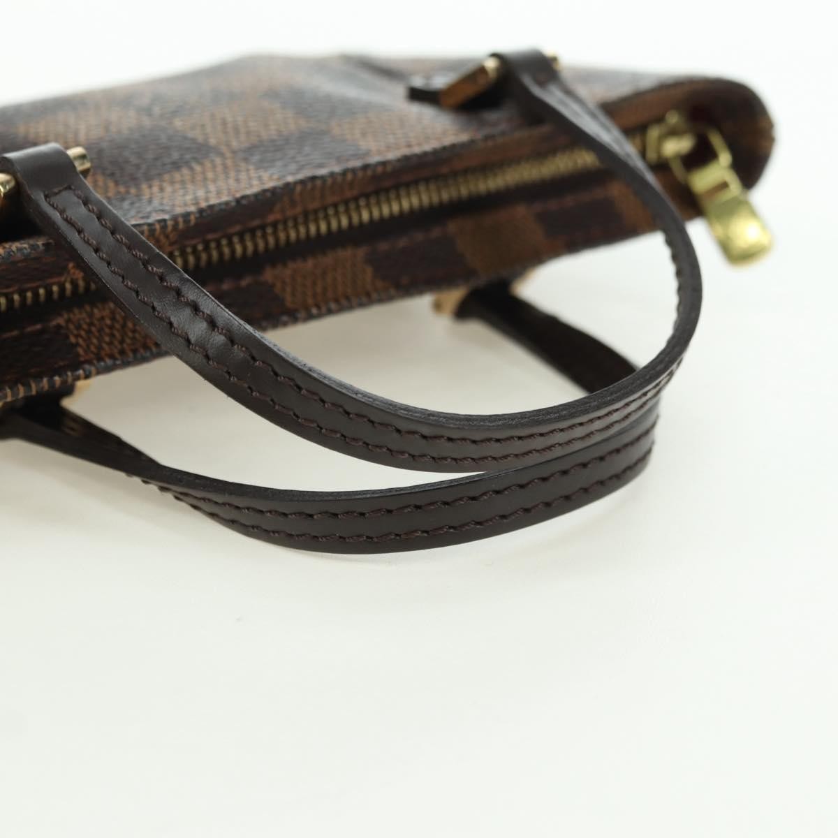 Louis Vuitton Manosque Pochette Damier Ebene Brown Canvas Clutche & Pouche Bag (Pre-Owned)