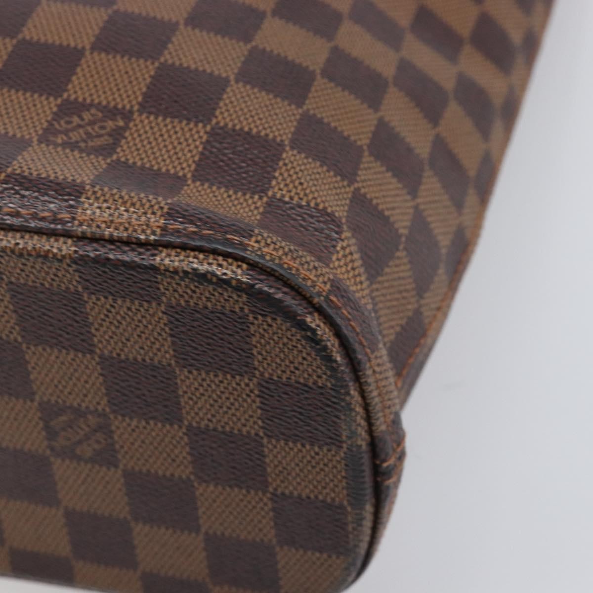 Louis Vuitton Vavin Damier With Leather Brown Canvas Handbag (Pre-Owned)