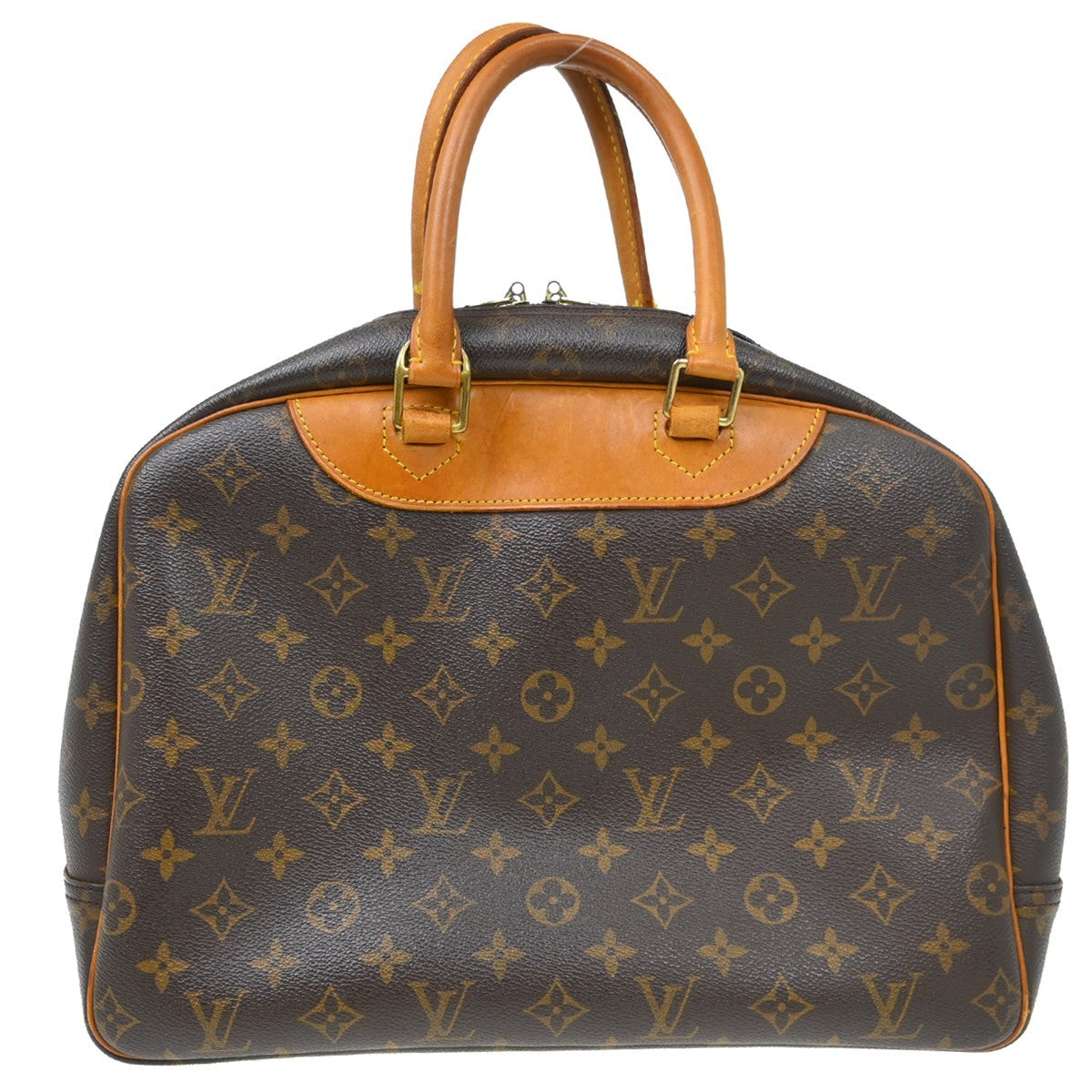 Louis Vuitton Deauville Monogram Canvas Brown Canvas Handbag (Pre-Owned)
