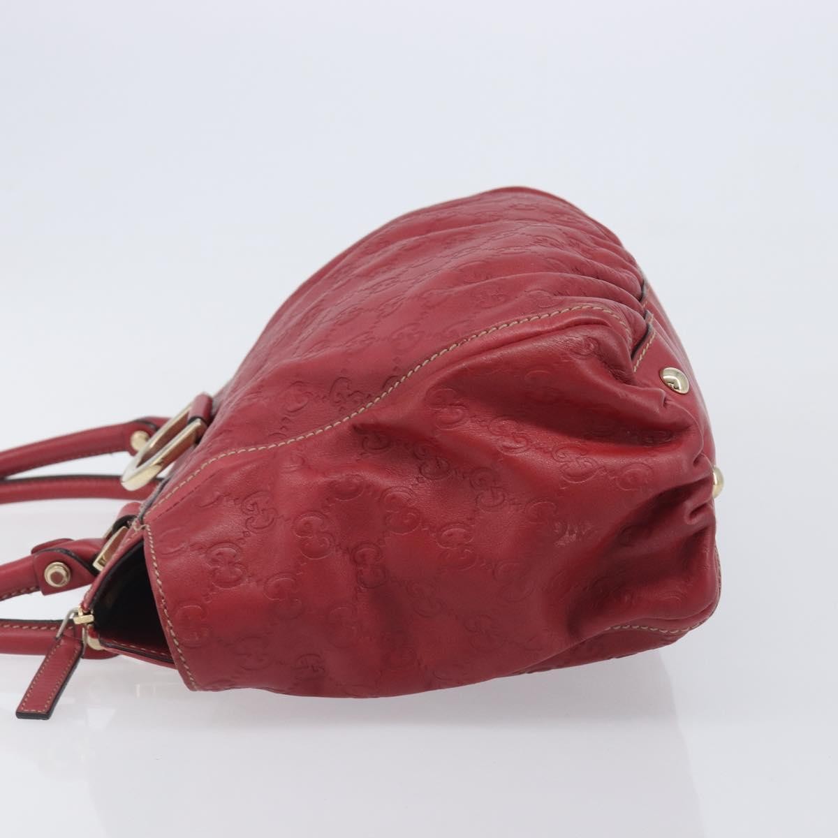 Gucci D Ring Guccissima Leather Red Leather Tote Bag Bag (Pre-Owned)
