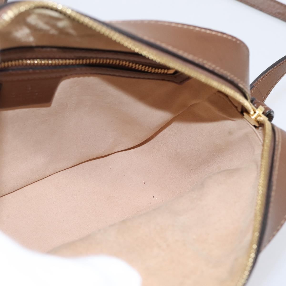 Gucci Horsebit 1955 Flap Pocket Camera Gg Coated Canvas And Leather Beige Canvas Shoulder Bag Bag (Pre-Owned)