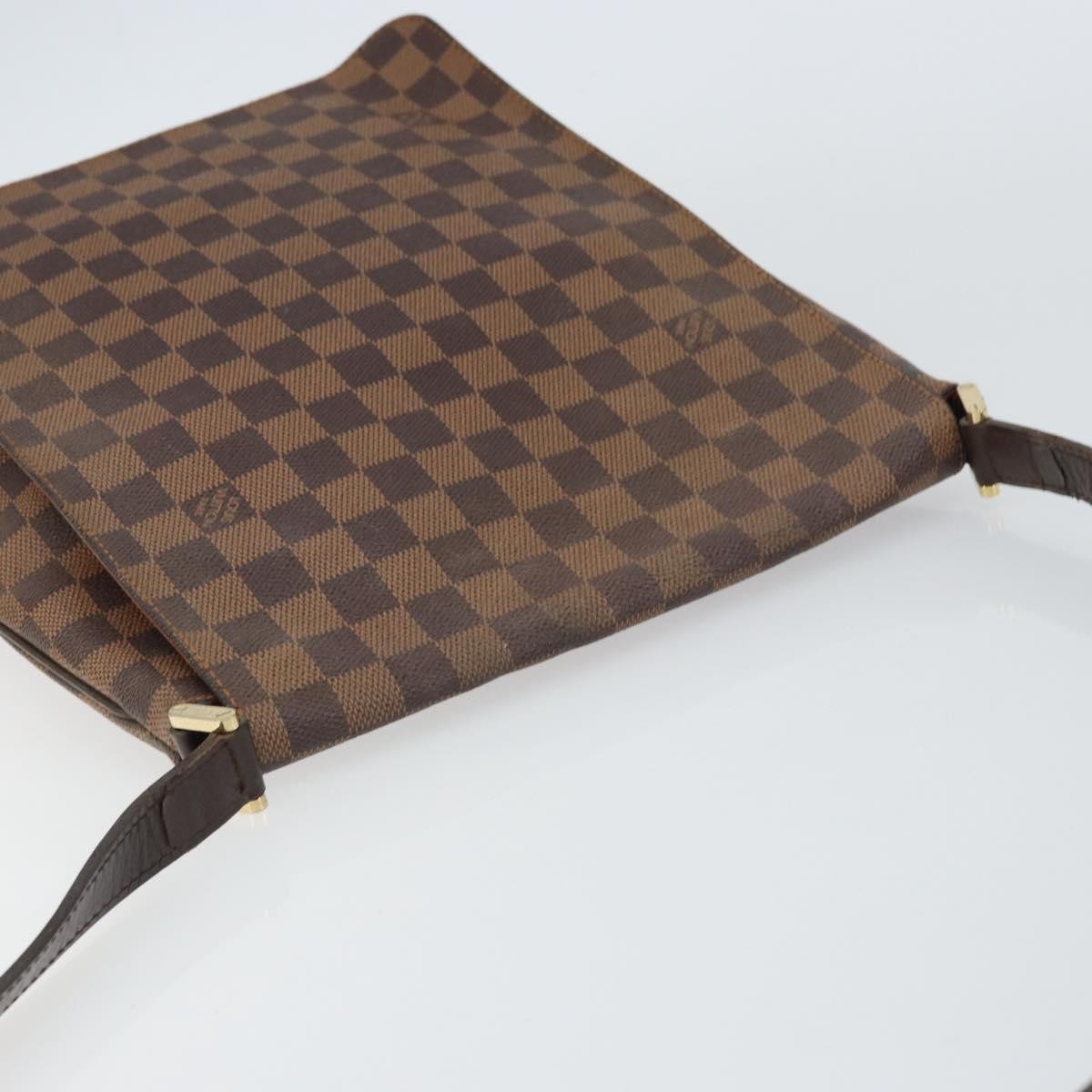 Louis Vuitton Musette Damier Ebene Brown Canvas Shoulder Bag Bag (Pre-Owned)