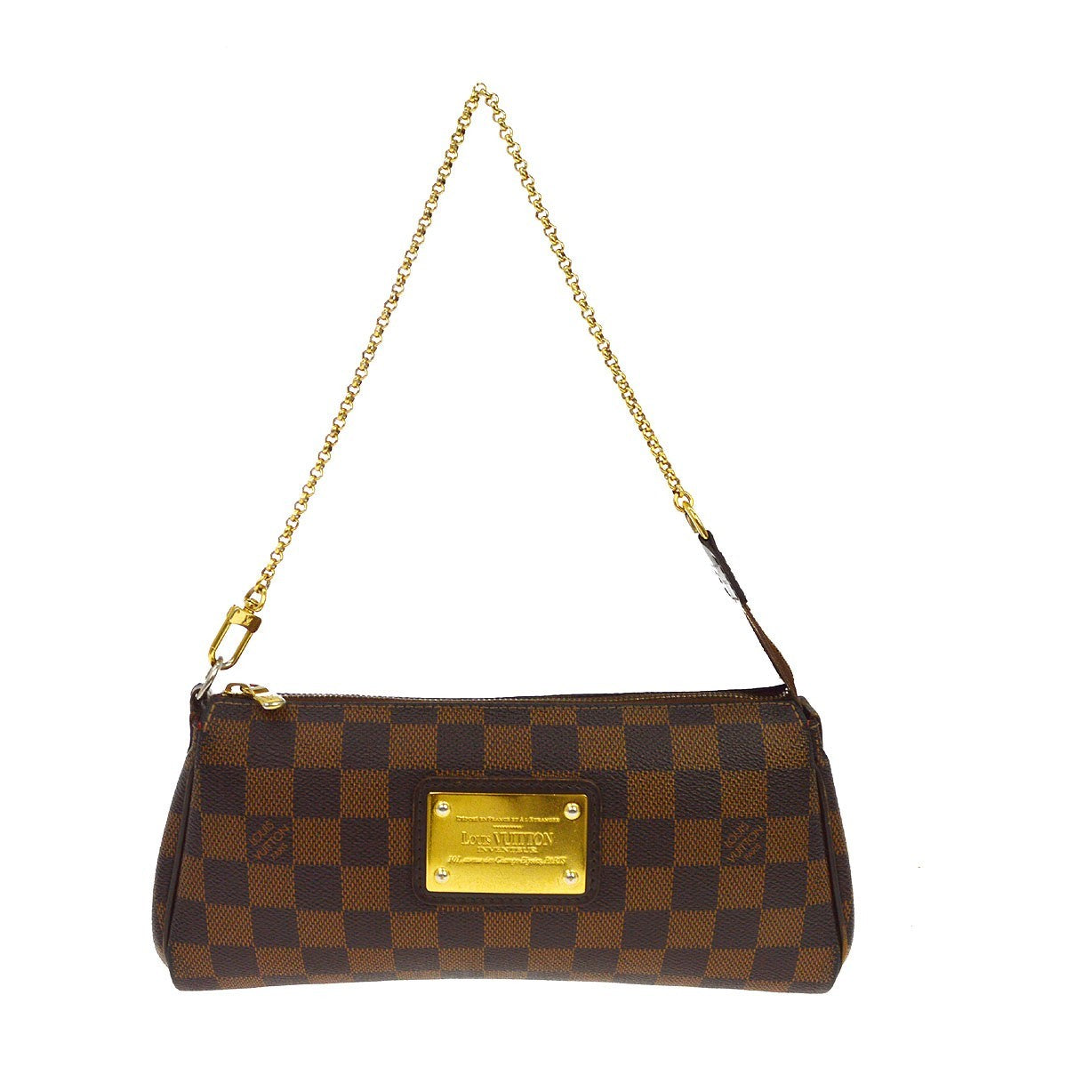 Louis Vuitton Eva Damier Brown Canvas Handbag (Pre-Owned)