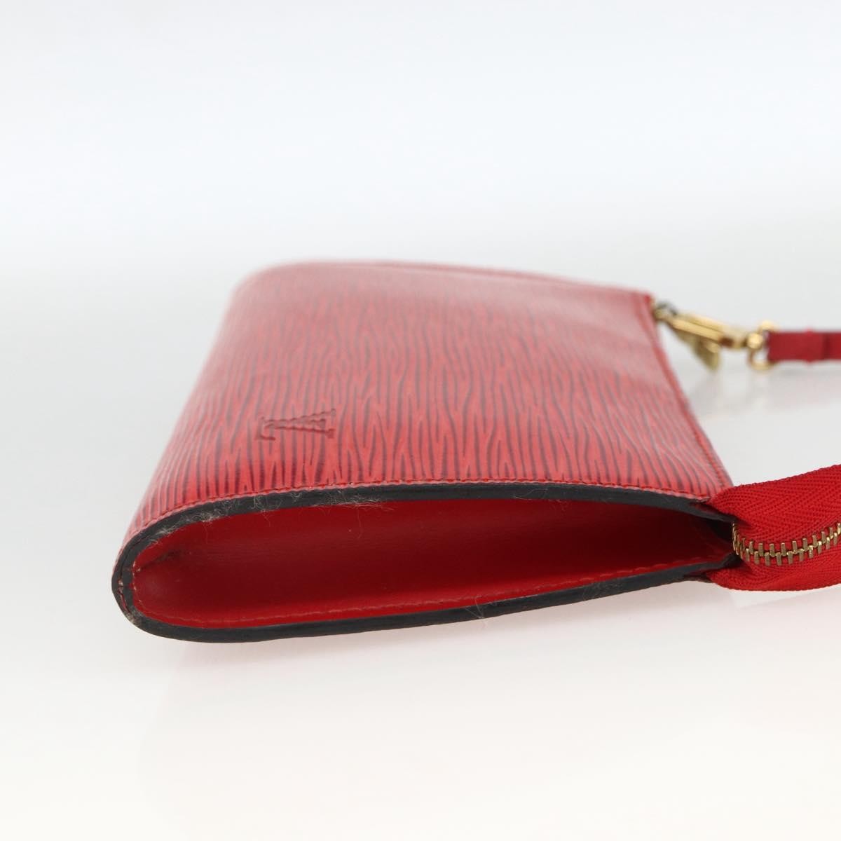 Louis Vuitton Pochette Accessoires Epi Leather Red Leather Clutche & Pouche Bag (Pre-Owned)