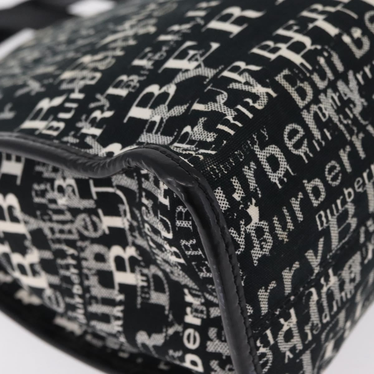 Burberry Logo Trench Nylon Black Canvas Tote Bag Bag (Pre-Owned)