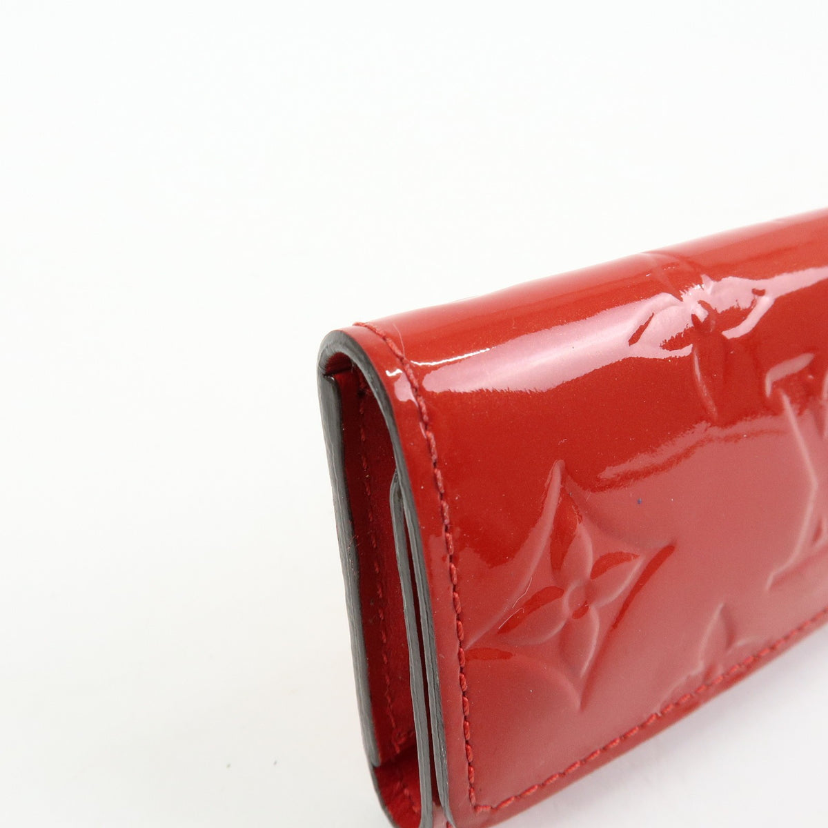 Louis Vuitton Multiclés 4 Cuir Verni Red Patent_Leather Wallets Accessory (Pre-Owned)
