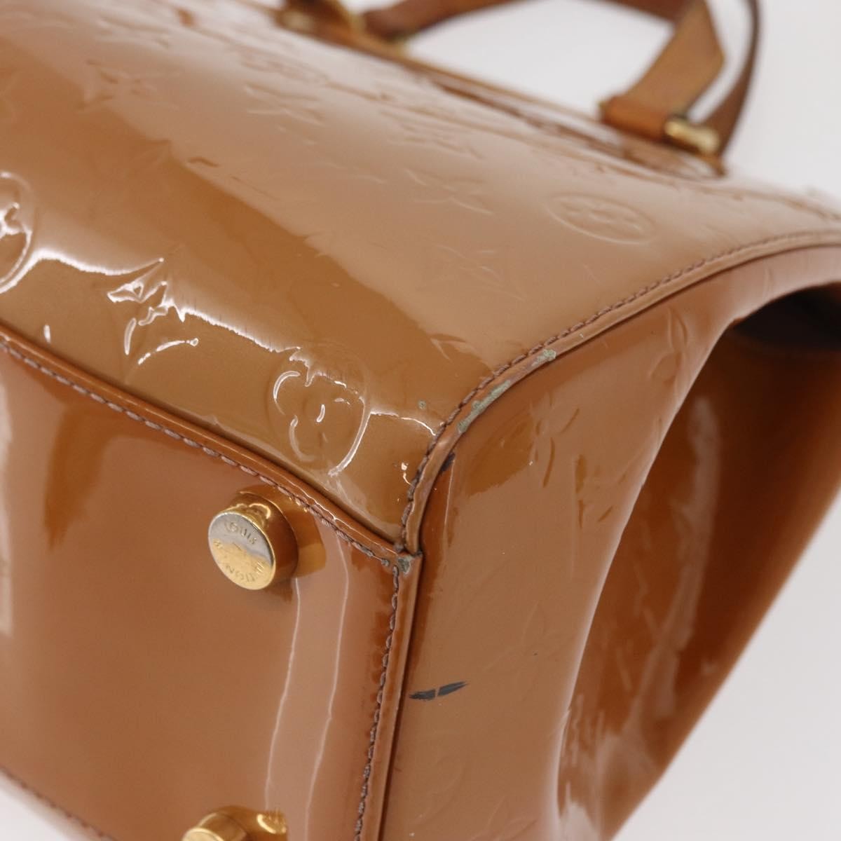 Louis Vuitton Brea Monogram Vernis Brown Patent_Leather Handbag (Pre-Owned)