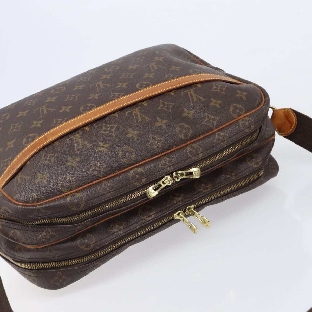 Louis Vuitton Reporter Monogram Brown Canvas Shoulder Bag Bag (Pre-Owned)