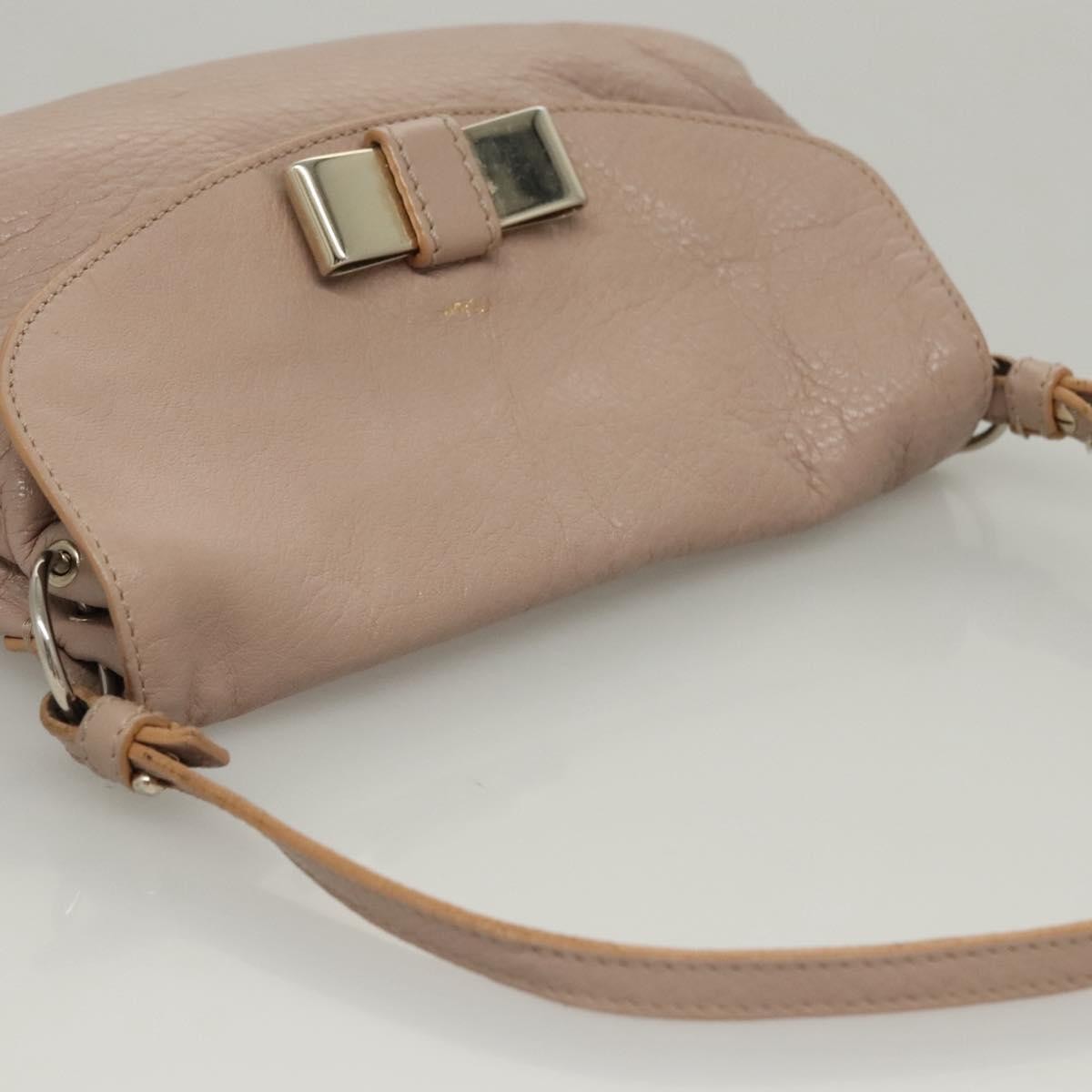 Chloe Lily Leather Pink Leather Handbag (Pre-Owned)