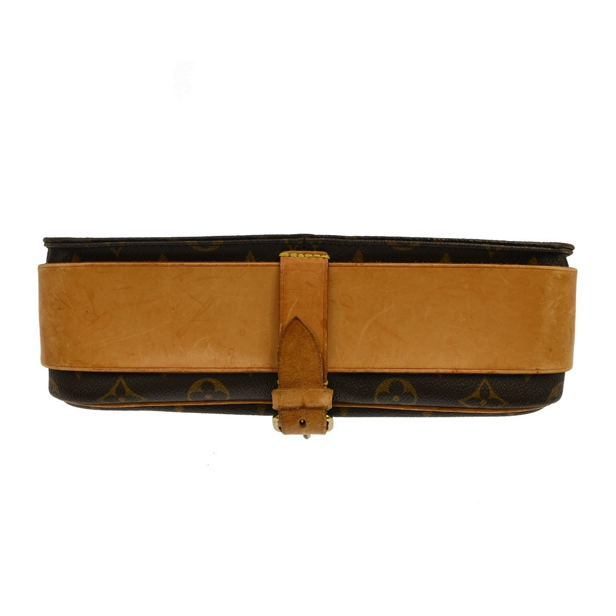 Louis Vuitton Cartouchiere Monogram Brown Canvas Shoulder Bag Bag (Pre-Owned)