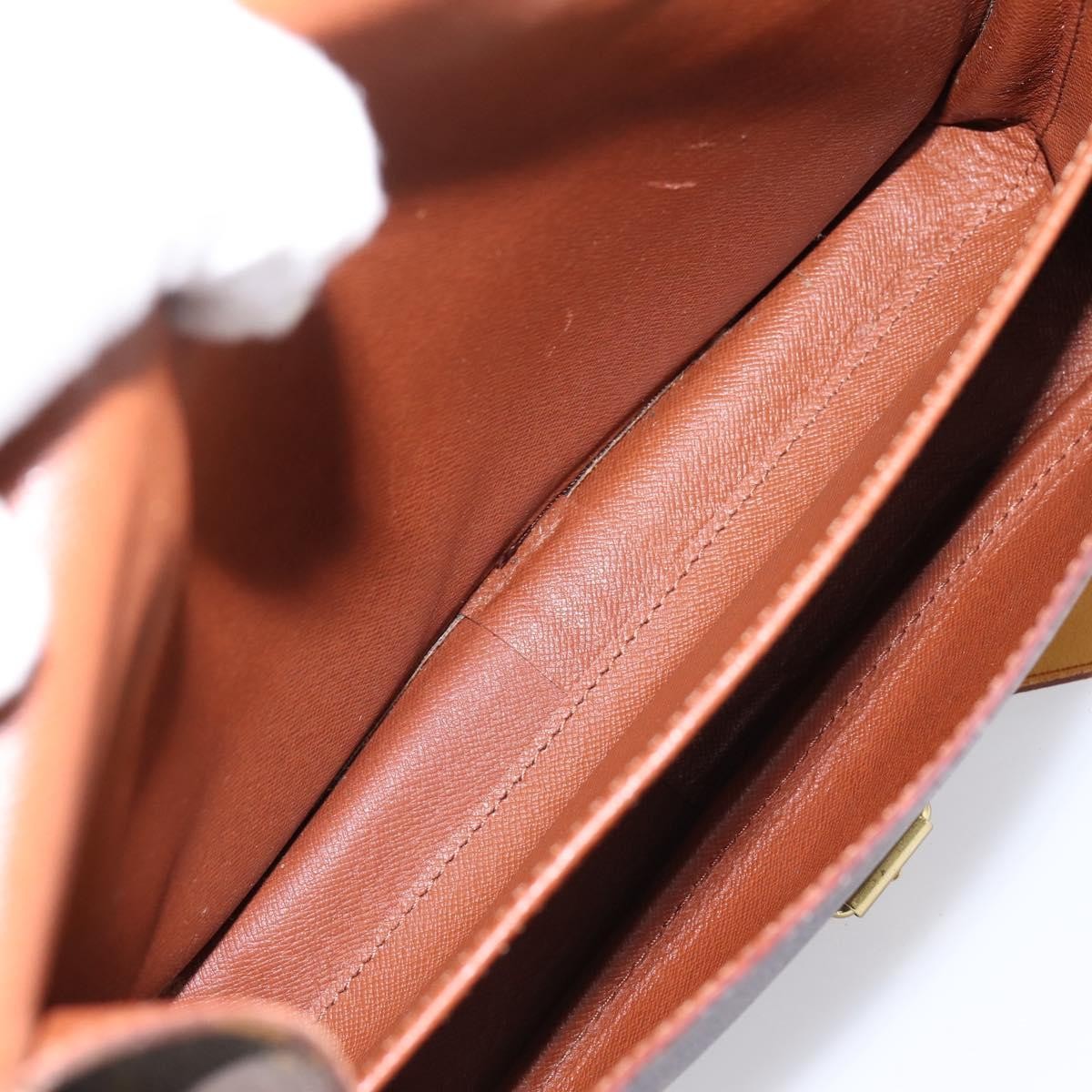Louis Vuitton Cartouchiere Monogram Brown Canvas Shoulder Bag Bag (Pre-Owned)